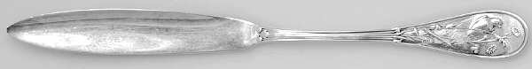 Japanese (Sterling, 1871, No Monograms) Individual Caviar Knife