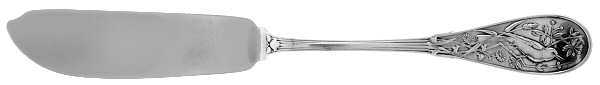 Japanese (Sterling, 1871, No Monograms) Flat Handle Master Butter Knife