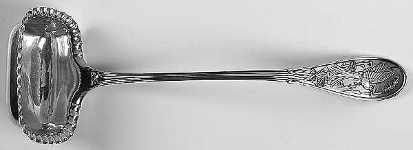 Japanese (Sterling, 1871, No Monograms) Rectangular Flat Soup Ladle