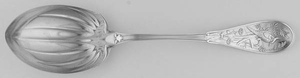 Japanese (Sterling, 1871, No Monograms) Solid Salad Serving Spoon