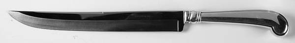 King William-Antique (Sterling, 1870) Large Stainless Blade Roast Carving Knife