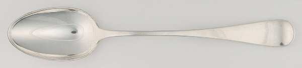 King William-Antique (Sterling, 1870) Gravy Dressing Spoon Solid with Button Large