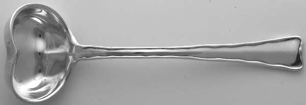Lap-Over-Edge (Sterling, 1880) Gravy Ladle with Heart Shape Bowl