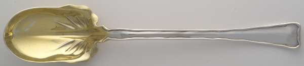 Lap-Over-Edge (Sterling, 1880) Oversize Solid Salad Serving Spoon