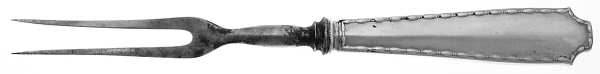 Marquise (Sterling, 1902, No Monograms) Large Stainless-Prong Roast Carving Fork