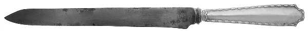 Marquise (Sterling, 1902, No Monograms) Large Stainless Blade Roast Carving Knife