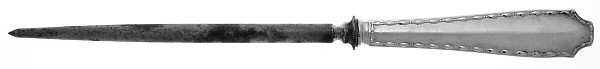 Marquise (Sterling, 1902, No Monograms) Large Roast Steel Rod Knife Sharpener