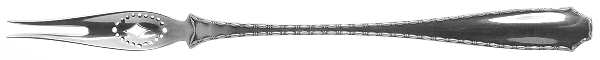 Marquise (Sterling, 1902, No Monograms) Long Handle Olive Fork