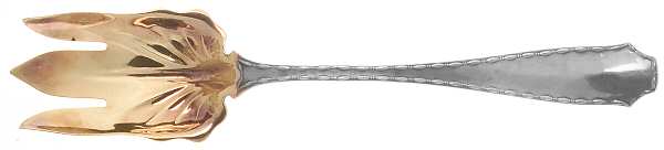 Marquise (Sterling, 1902, No Monograms) Oversize Solid Salad Servng Fork