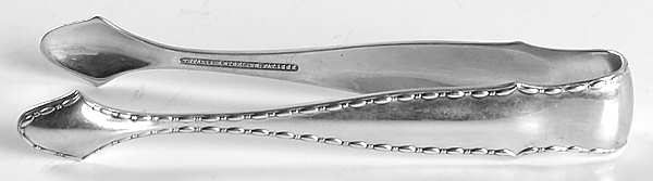 Marquise (Sterling, 1902, No Monograms) Small Sugar Tongs