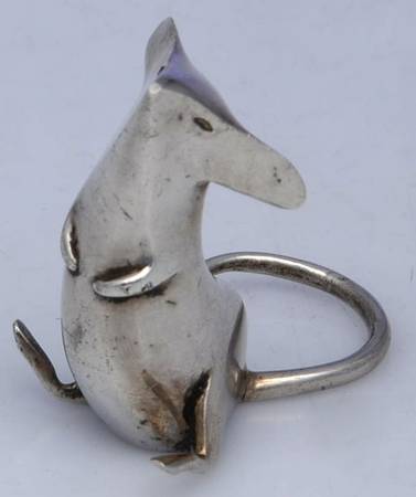Sterling Hollowware Mouse Figurine