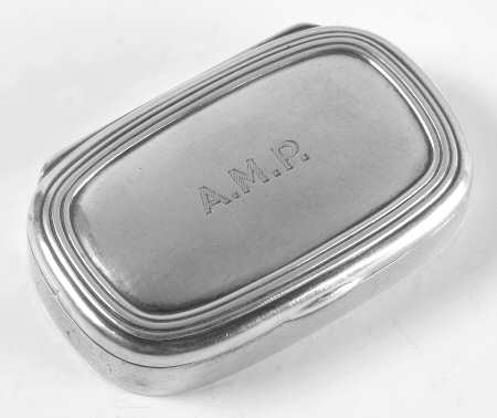 Sterling Hollowware 2" Rectangular Pill Box with Flat Hinged Lid