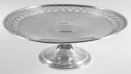 Sterling Hollowware Small Footed Cake Plate