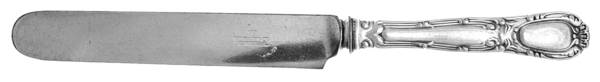 Old French (Silverplate, 1889, No Monos) Breakfast Knife with Silverplate Blade