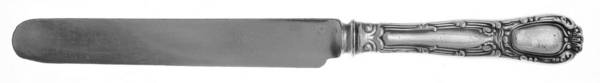Old French (Silverplate, 1889, No Monos) Blunt Hollow Knife with Bolster