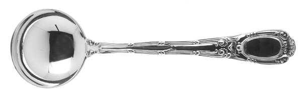 Old French (Silverplate, 1889, No Monos) Round Bowl Soup Spoon (Bouillon)