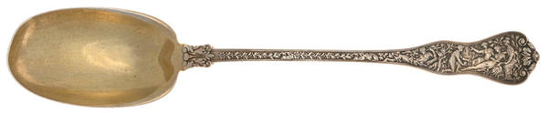 Olympian (Sterling, 1878, No Monograms) Oversize Solid Salad Serving Spoon