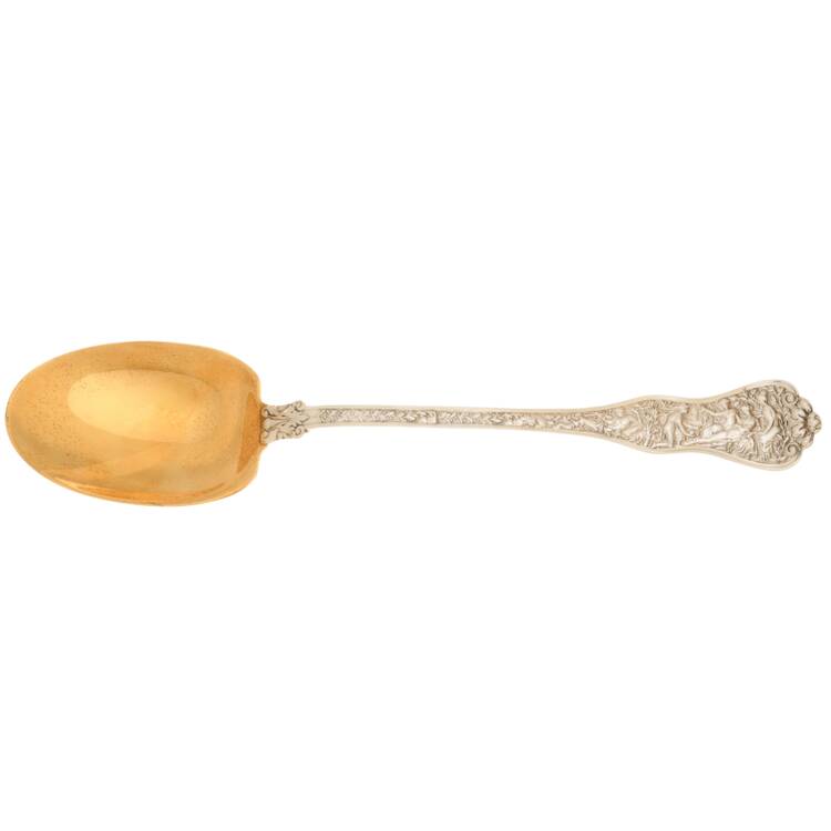 Olympian (Sterling, 1878, No Monograms) Solid Salad Serving Spoon