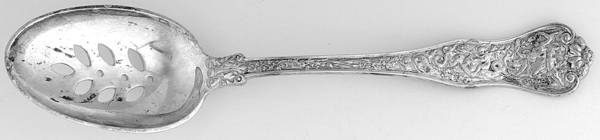 Olympian (Sterling, 1878, No Monograms) Pierced Tablespoon (Serving Spoon)