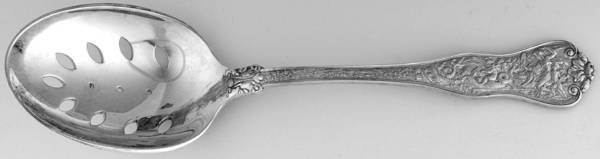 Olympian (Sterling, 1878, No Monograms) Pierced Solid Serving Spoon