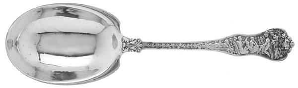 Olympian (Sterling, 1878, No Monograms) Small Solid Berry/Casserole Spoon