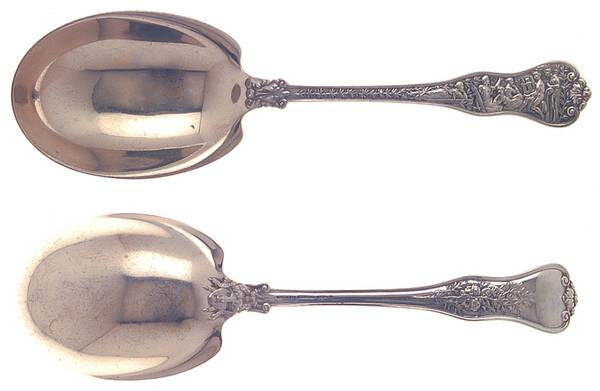 Olympian (Sterling, 1878, No Monograms) Small Solid Berry/Casserole Spoon