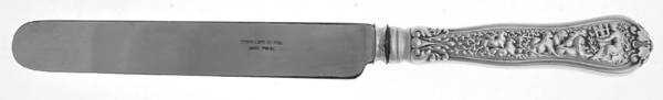 Olympian (Sterling, 1878, No Monograms) Blunt Hollow Handle Knife W/Bolster