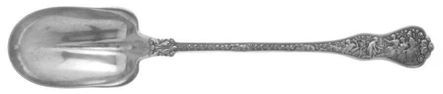 Olympian (Sterling, 1878, No Monograms) Oversize Solid Salad Serving Spoon