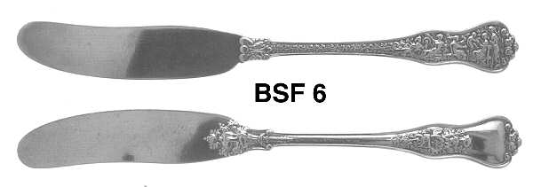 Olympian (Sterling, 1878, No Monograms) Flat Handle Butter Spreader