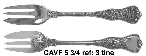 Olympian (Sterling, 1878, No Monograms) Individual Caviar Fork