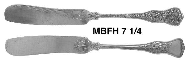 Olympian (Sterling, 1878, No Monograms) Flat Handle Master Butter Knife