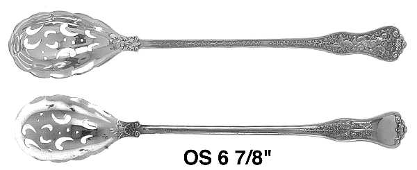 Olympian (Sterling, 1878, No Monograms) Pierced Bowl Short Handle Olive Spoon