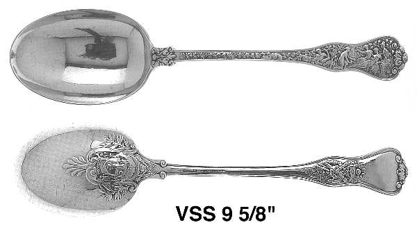 Olympian (Sterling, 1878, No Monograms) Vegetable Serving Spoon (Solid)