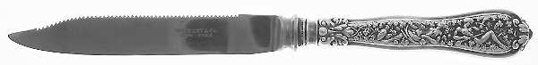 Olympian (Sterling, 1878, No Monograms) Orange Knife with Silverplate Blade