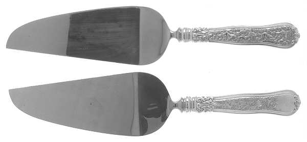 Olympian (Sterling, 1878, No Monograms) Pie and Cake Server with Stainless Blade