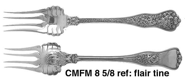 Olympian (Sterling, 1878, No Monograms) Medium Solid Cold Meat Serving Fork