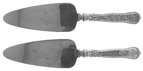 Olympian (Sterling, 1878, No Monograms) Pie Server with Stainless Blade