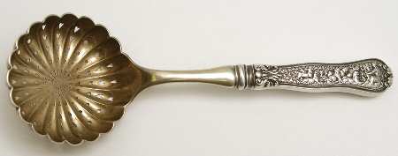 Olympian (Sterling, 1878, No Monograms) Large Hollow Handle Sugar Sifter,Sterling Bowl