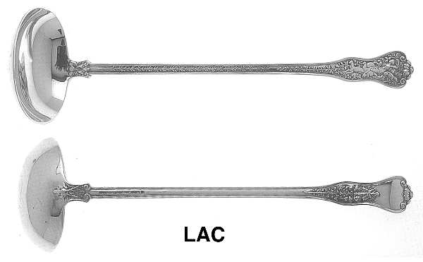 Olympian (Sterling, 1878, No Monograms) Solid Piece Cream Ladle