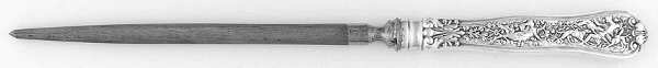 Olympian (Sterling, 1878, No Monograms) Large Roast Steel Rod Knife Sharpener
