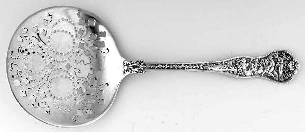 Olympian (Sterling, 1878, No Monograms) Tomato Server, Solid Piece