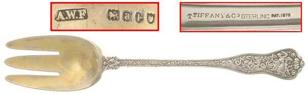 Olympian (Sterling, 1878, No Monograms) Solid Salad Serving Fork
