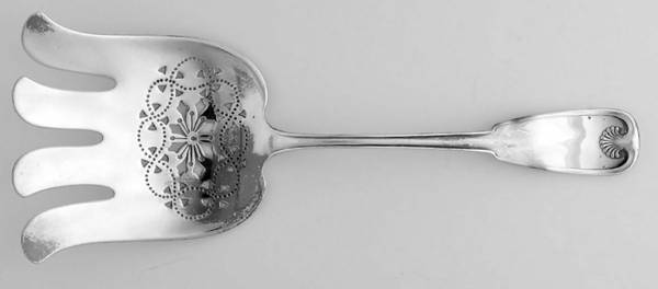 Palm (Sterling, 1871) Large Solid Asparagus Serving Fork