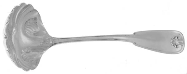 Palm (Sterling, 1871) Gravy Ladle with Hemispherical Bowl