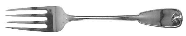 Palm (Sterling, 1871) Small Solid Serving Fork