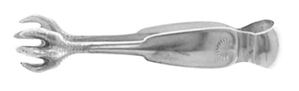 Palm (Sterling, 1871) Small Solid Tete A Tete Tongs