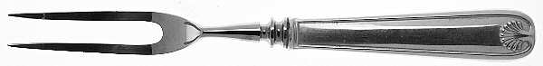 Palm (Sterling, 1871) Small Steak Carving Fork with Stainless Prongs