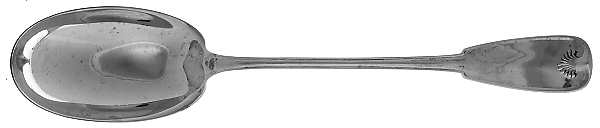 Palm (Sterling, 1871) Seafood Serving Spoon Solid Piece