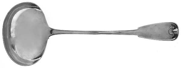 Palm (Sterling, 1871) Oyster Ladle Solid Piece