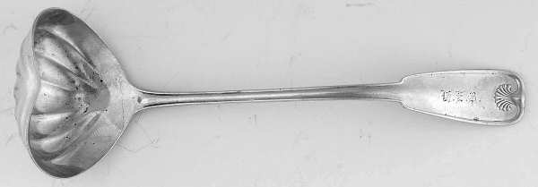 Palm (Sterling, 1871) Gravy Ladle with Heart Shape Bowl